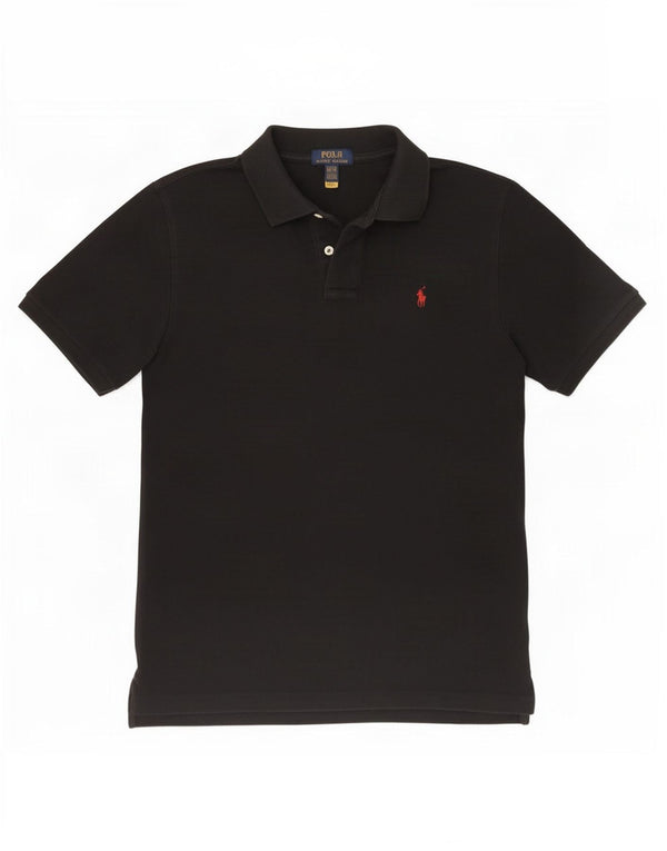 Polo Ralph Lauren για αγόρια μπλουζάκι πόλο 15-16 ετών XL μαύρο βαμβακερό