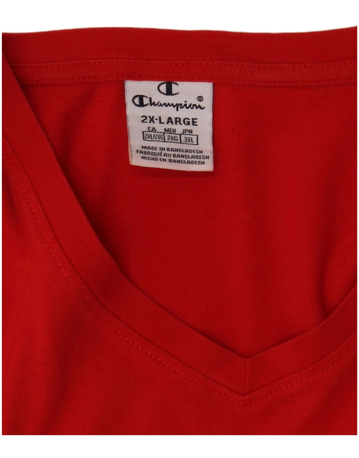 CHAMPION Γυναικείο T-Shirt Top UK 20 2XL Red