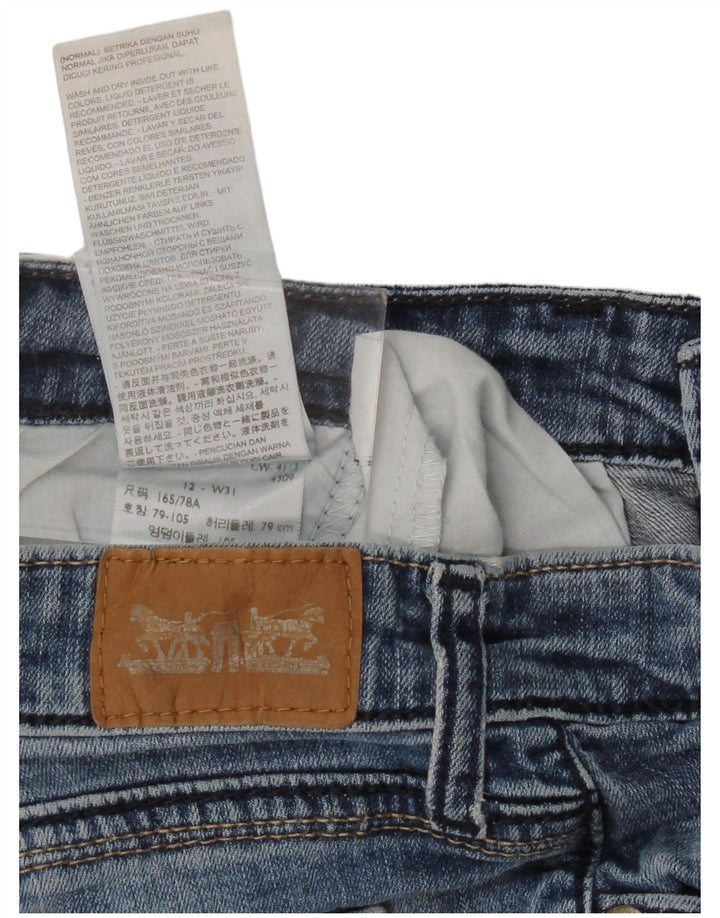 LEVI'S Γυναικείο Capri Jeans US 12 Large W31 L18 Μπλε βαμβακερό
