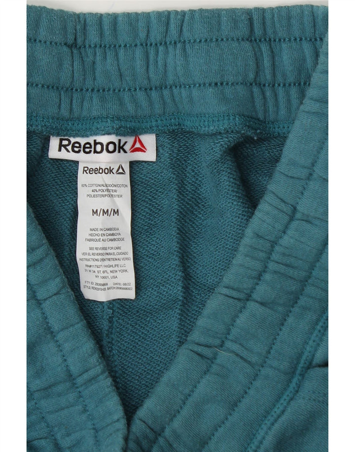 REEBOK Womens Sport Shorts UK 12 Medium  Green Cotton Vintage Reebok and Second-Hand Reebok from Messina Hembry 