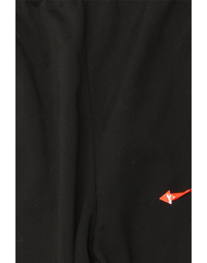 Ανδρική αθλητική φόρμα ADIDAS Παντελόνι από μεσαίο μαύρο πολυεστέρα