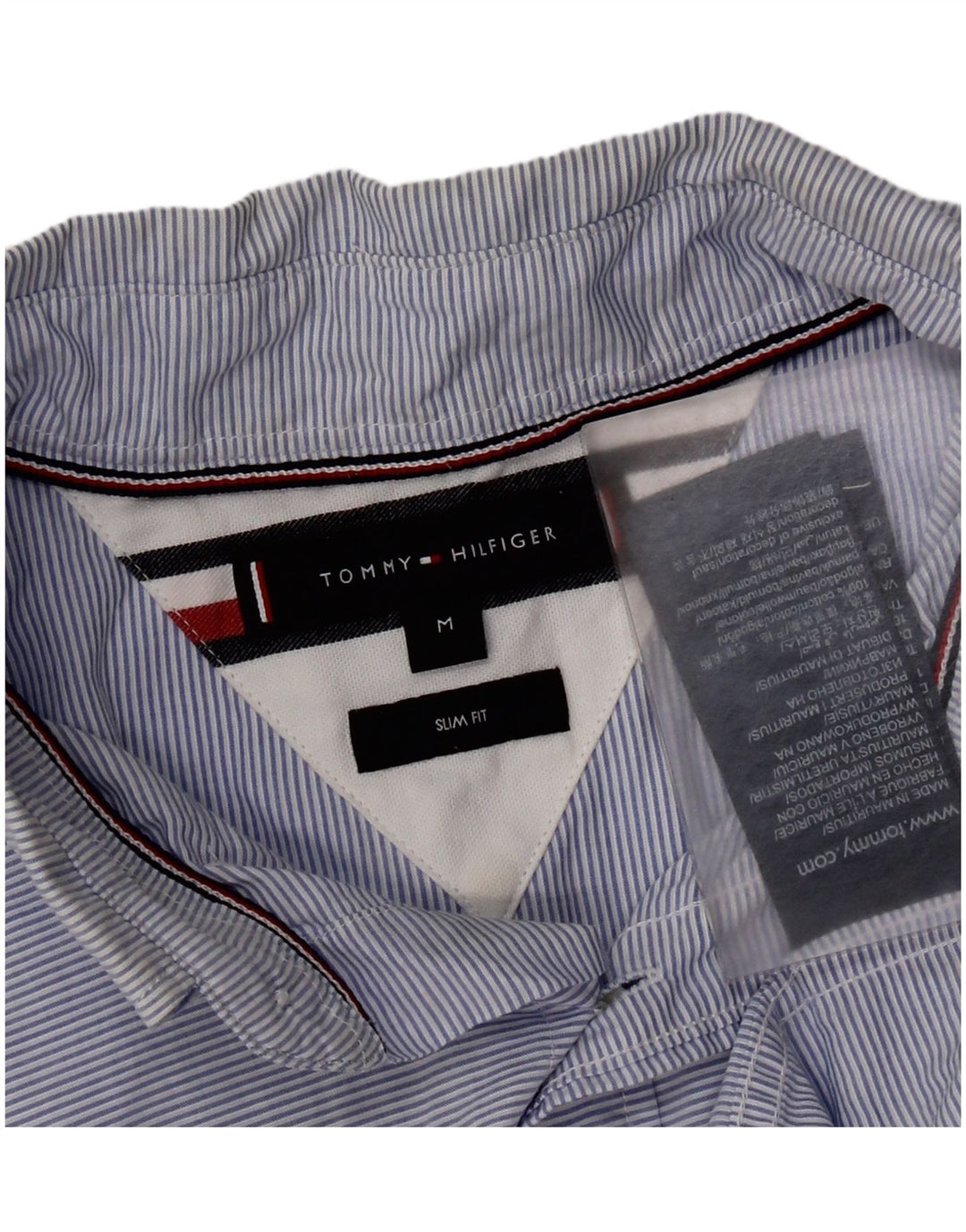 Ανδρικό πουκάμισο Tommy Hilfiger Slim Fit Βαμβακερό με μεσαίο μπλε ρίγες