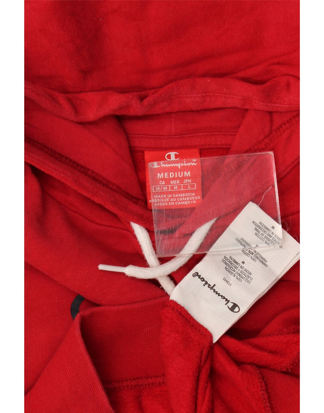 Ανδρικό Champion Graphic Hoodie Jumper Μεσαίο κόκκινο βαμβακερό