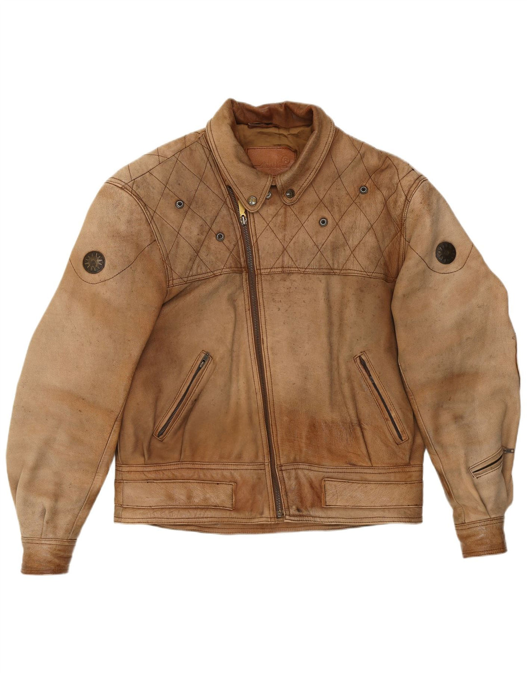 Schuh Ανδρικό Δερμάτινο Μπουφάν UK 42 XL Καφέ Δερμάτινο