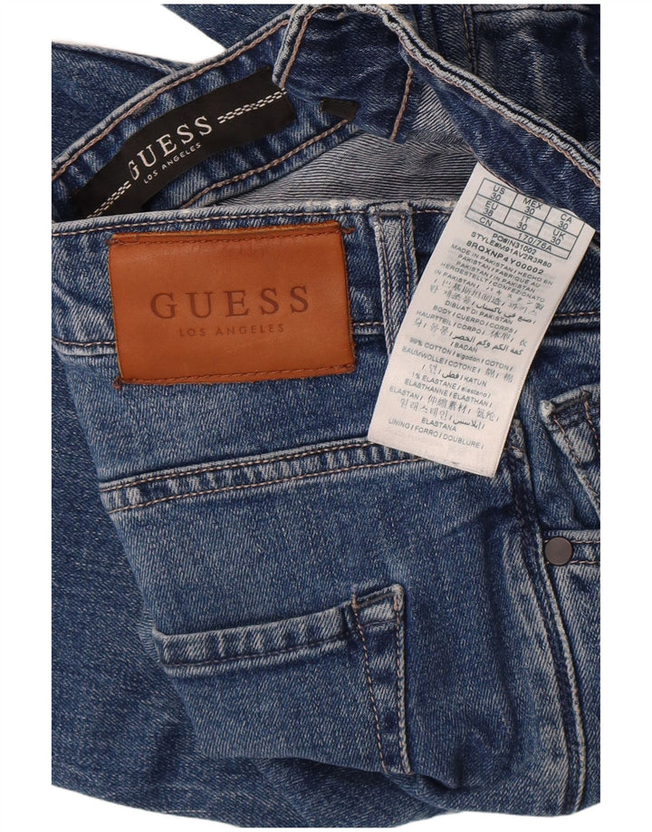 Ανδρικό τζιν σορτς Guess κανονικό W30, μεσαίο μπλε βαμβακερό