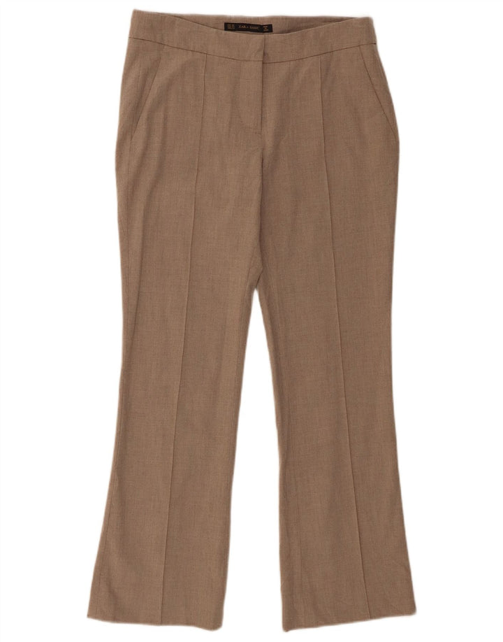 Zara Γυναικείο παντελόνι Chino Bootcut XS W24 L25 Beige Polyester