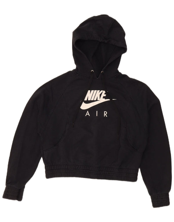 Nike γυναικείο γραφικό με κουκούλα με κουκούλα μεγάλου μεγέθους Crop UK 10 μικρό βαμβακερό