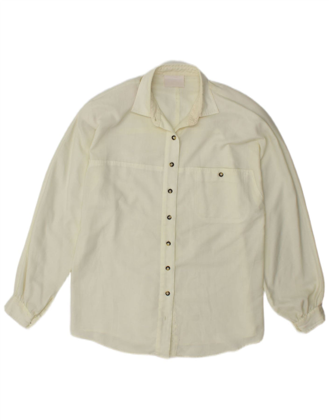 VINTAGE Γυναικείο Πουκάμισο UK 16 Large Off White