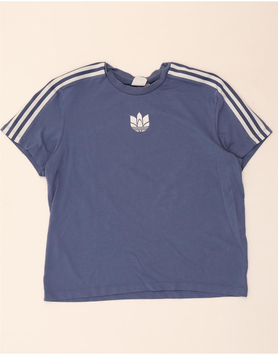 Γυναικείο γραφικό μπλουζάκι Adidas Top UK 14 μεσαίο μπλε βαμβακερό