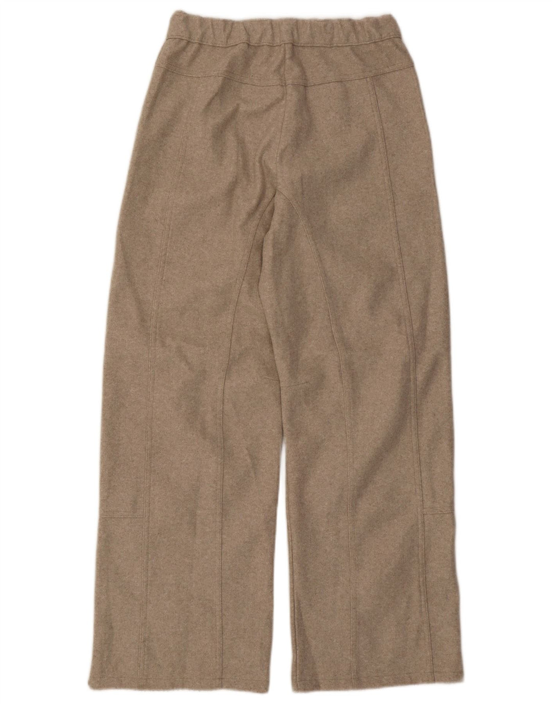 Zara γυναικείο φαρδύ παντελόνι casual μικρό W26 L29 μπεζ πολυεστέρα