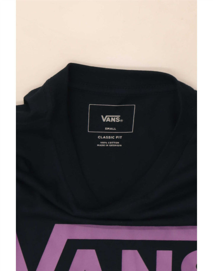 Ανδρικό Vans Classic Fit Graphic Top Μακρυμάνικο Μικρό Navy Blue από βαμβάκι