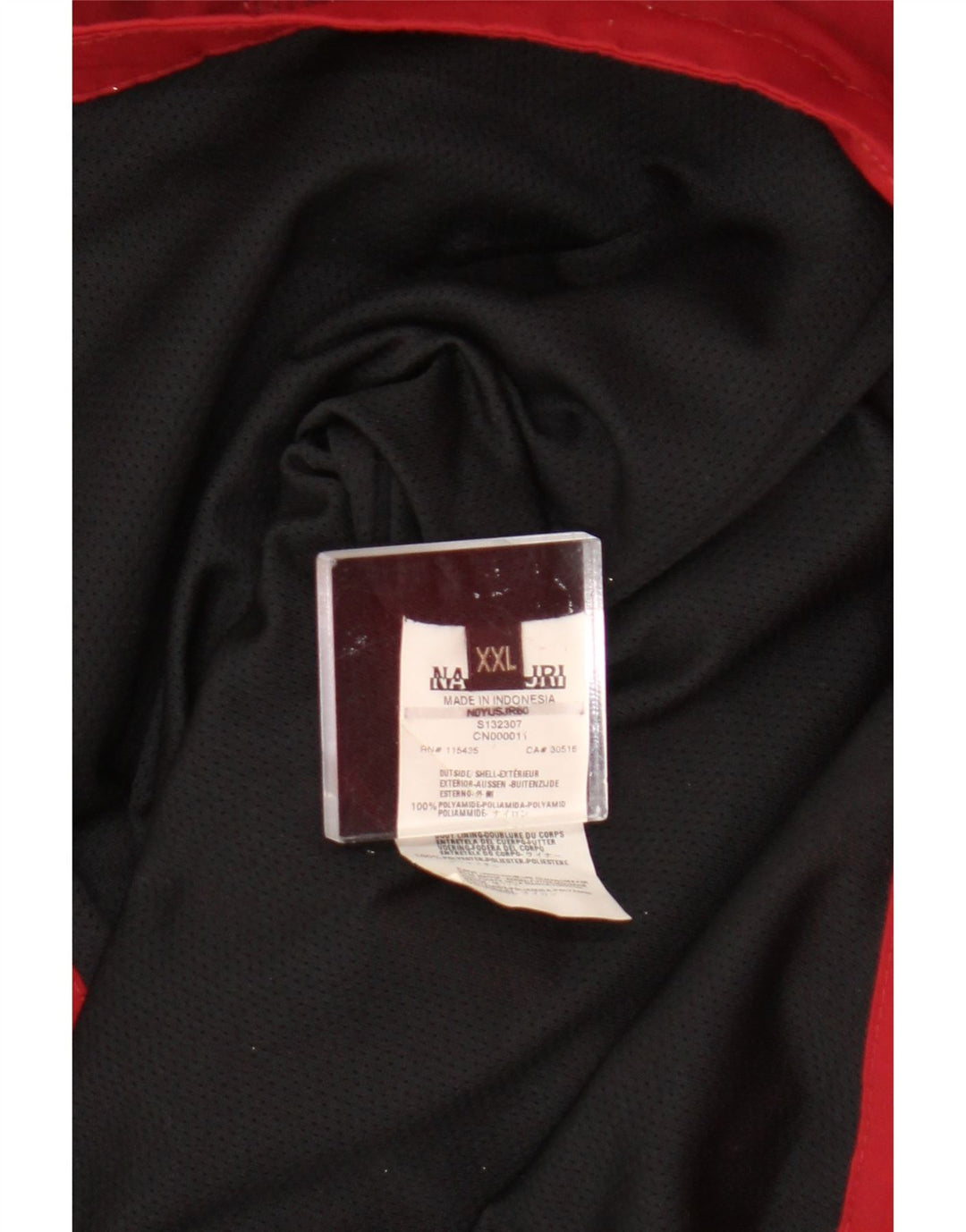 Napapijri Ανδρικό Geographic Rain Jacket UK 44 2XL Red Polyamide