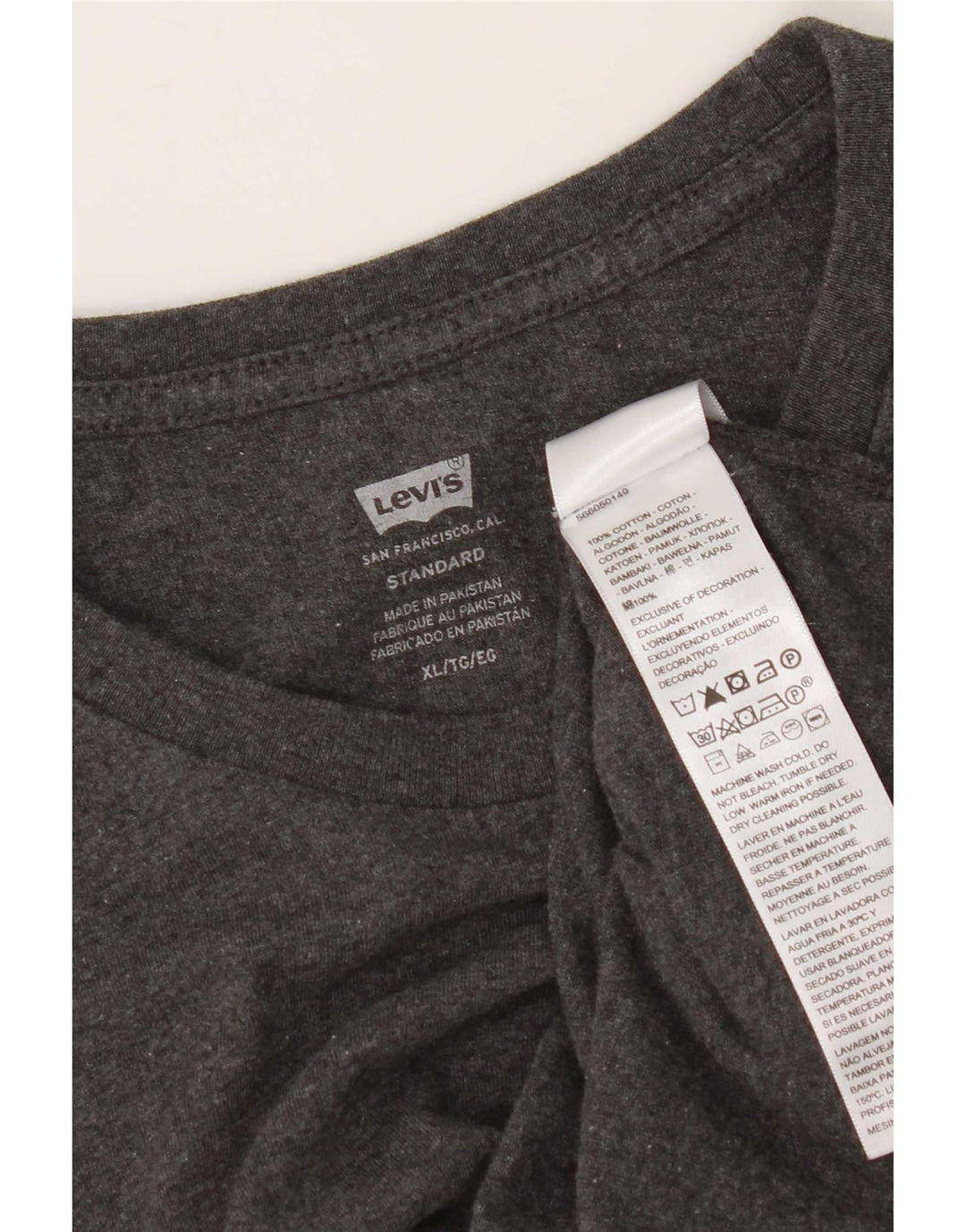 Ανδρικό T-Shirt Levi's Standard Top XL Γκρι βαμβακερό