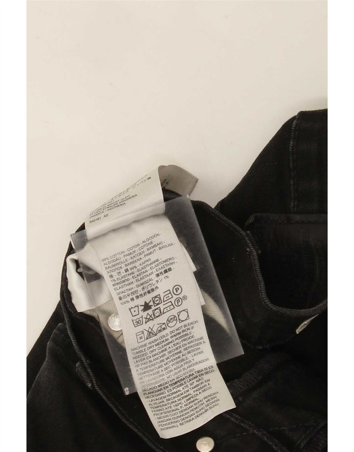 Levi's Mens 502 Tapered Jeans W32 L32 Μαύρο βαμβακερό