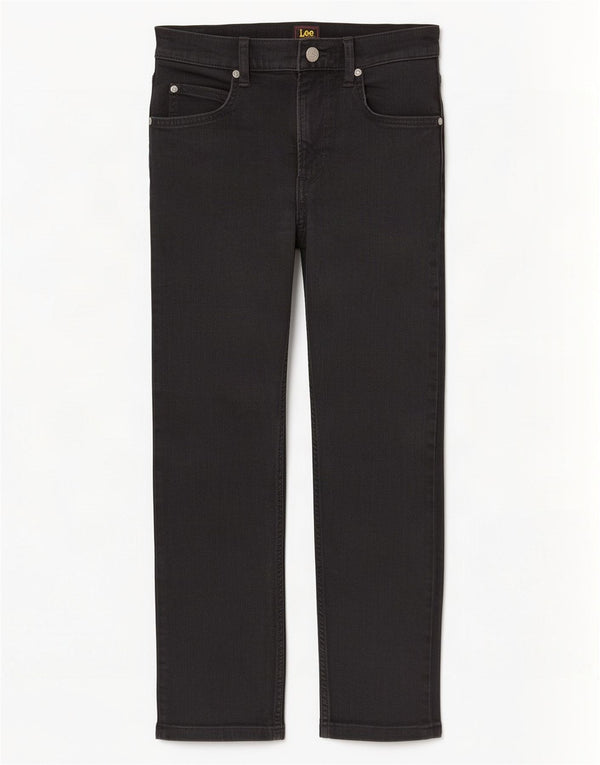 Lee Mens Rider Cropped Jeans W29 L25 Μαύρο βαμβακερό