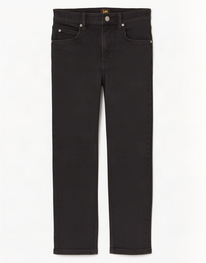 Lee Mens Rider Cropped Jeans W29 L25 Μαύρο βαμβακερό
