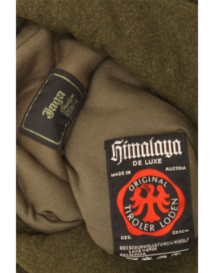 Himalaya Mens De Luxe Πανωφόρι UK 38 Medium Khaki Wool