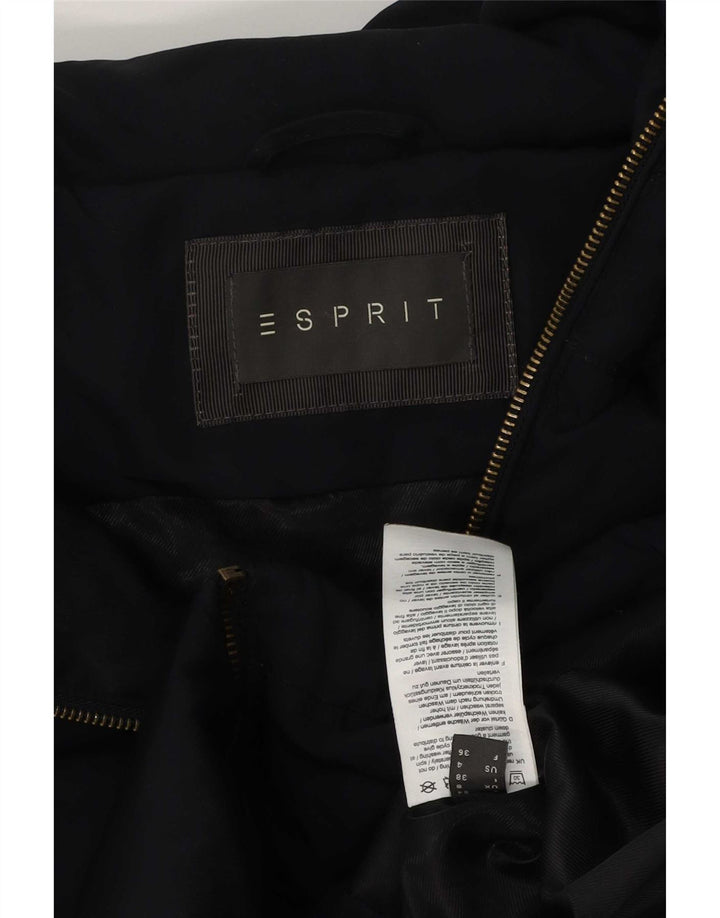 Esprit Γυναικείο μπουφάν με κουκούλα UK 8 Small Navy Blue Polyester
