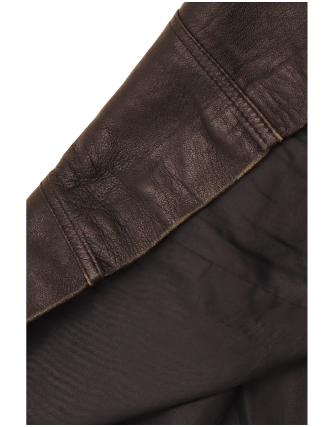 VINTAGE Γυναικείο Δερμάτινο Παλτό IT 40 Small Μαύρο