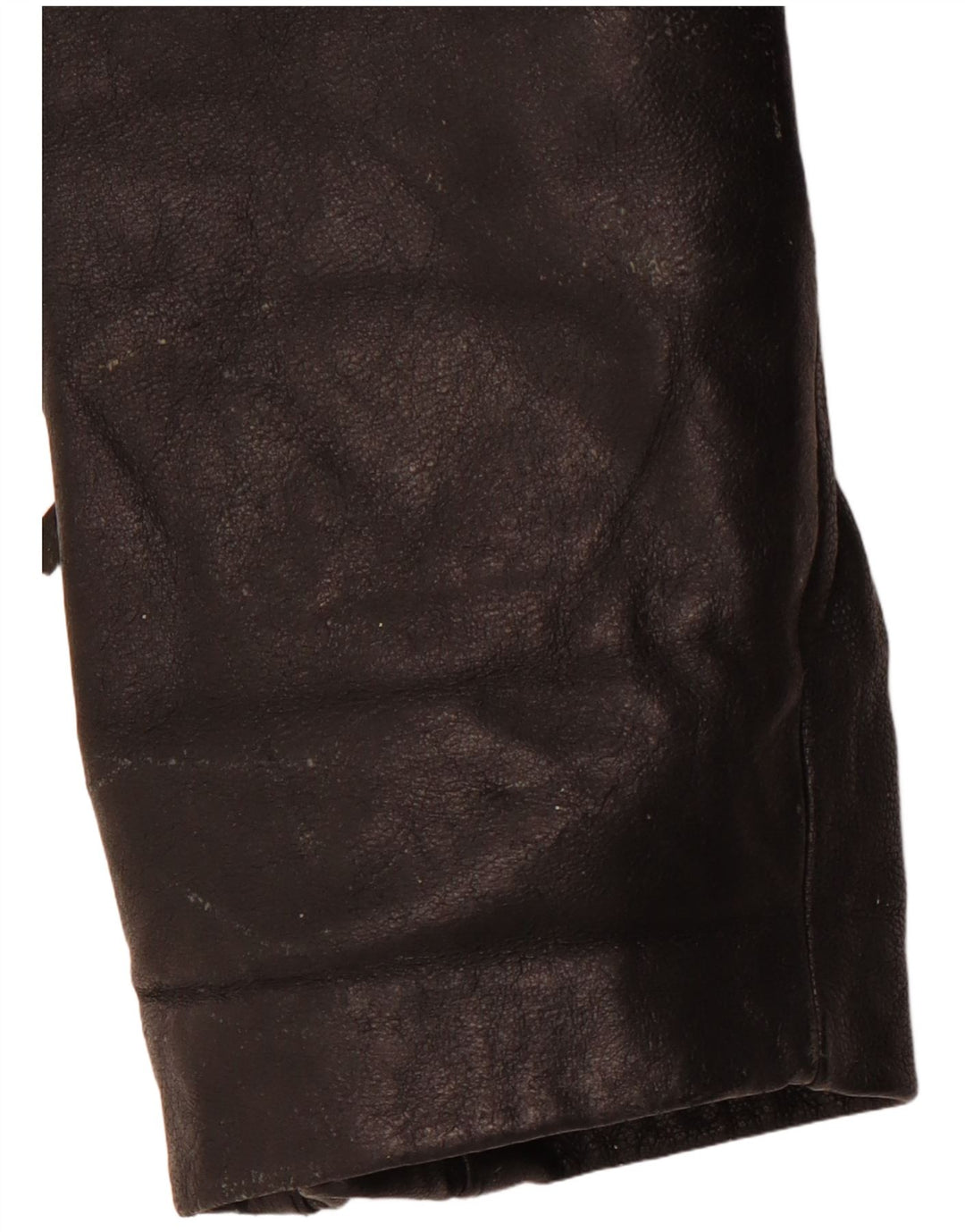 VINTAGE Γυναικείο Δερμάτινο Μπουφάν Biker UK 14 Μεσαίο Μαύρο Δερμάτινο