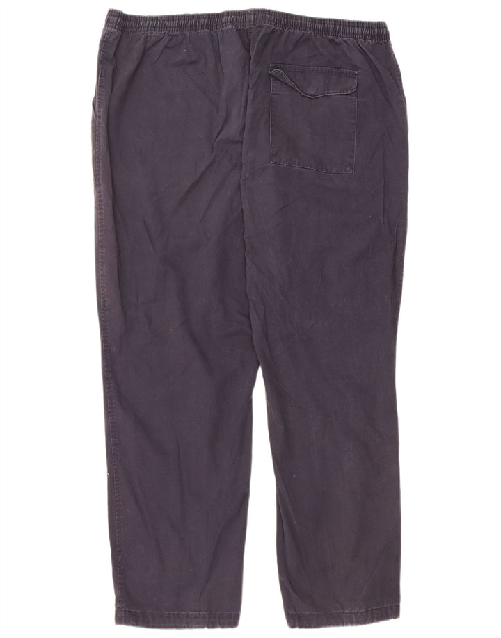 Ανδρικό παντελόνι Chino Marks & Spencer W39 L29 Navy Blue Cotton