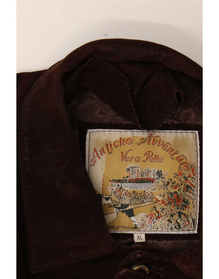 Vintage Ανδρικό Suede Jacket UK 42 XL Brown