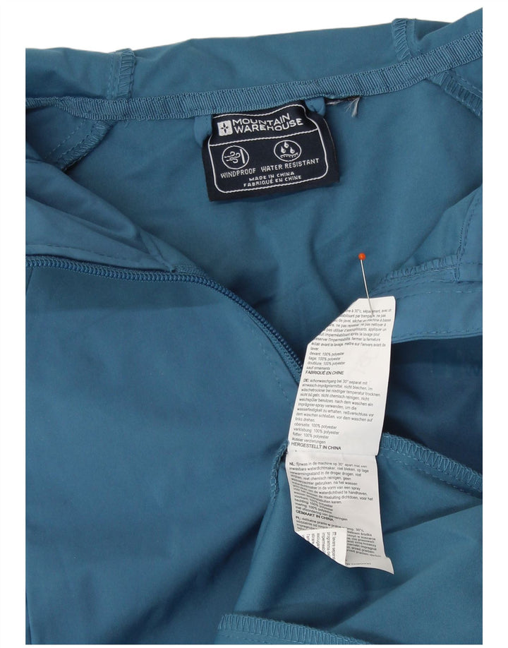 MOUNTAIN WAREHOUSE Γυναικείο μπουφάν βροχής με κουκούλα UK 6 XS Blue Polyester