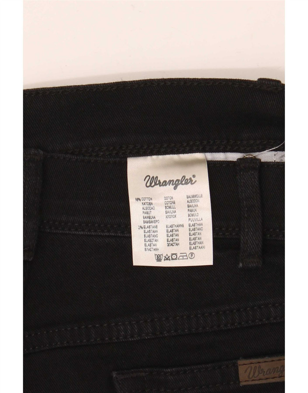 Γυναικείο τζιν ίσιο Wrangler Regular Fit W40 L30 μαύρο βαμβακερό