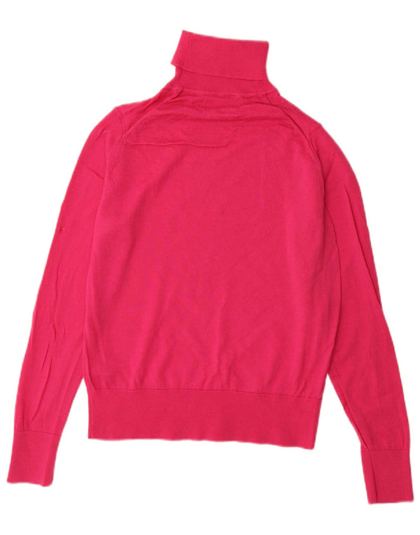 Marks & Spencer Γυναικείο πουλόβερ με ρολό λαιμόκοψη UK 12 Medium Pink