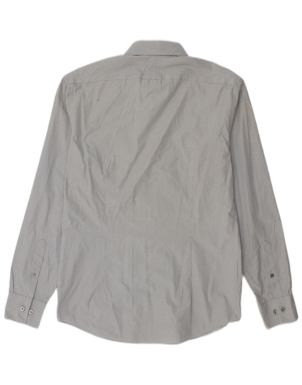 Ανδρικό πουκάμισο Calvin Klein Slim Fit Size 39 15 1/2 Medium Grey Gingham Cotton