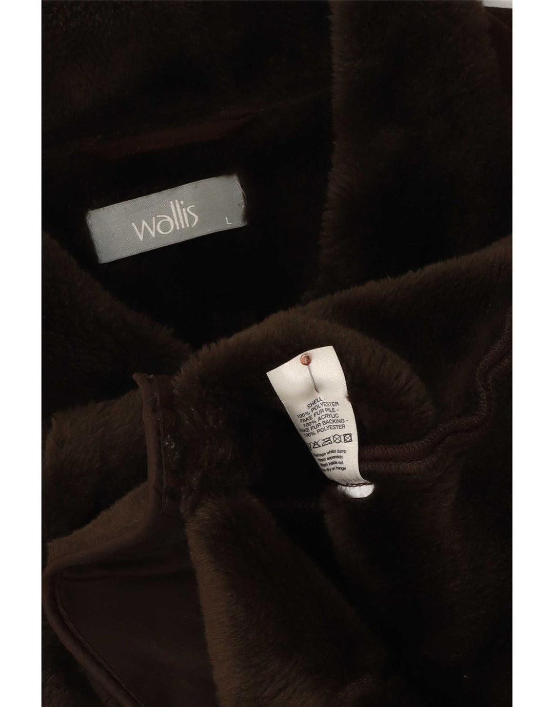 Wallis Γυναικείο Oversized Sherpa Πανωφόρι UK 16 Large Brown Ακρυλικό