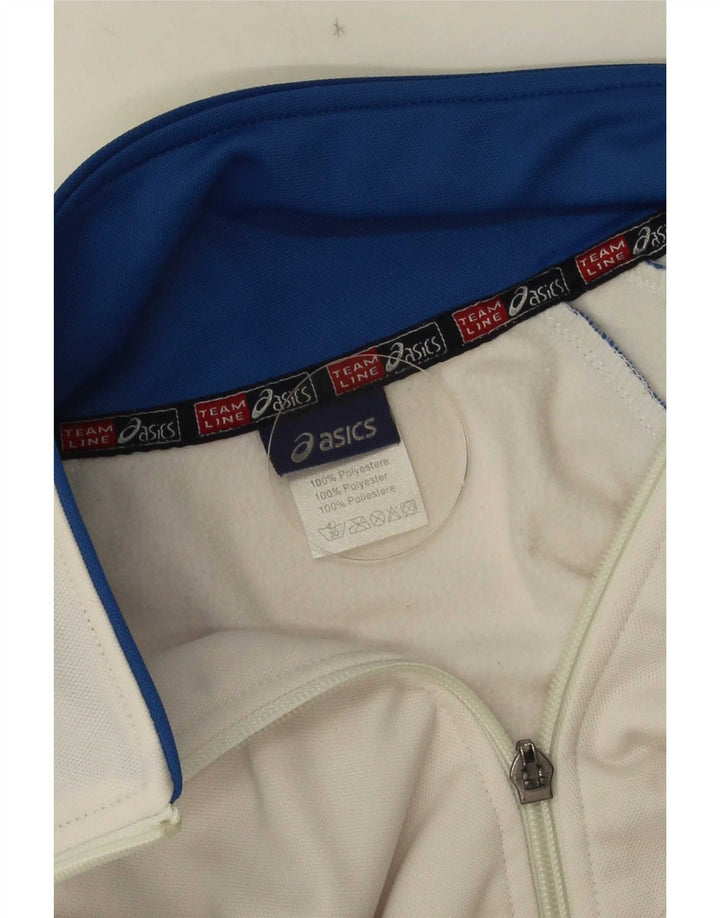 Ανδρική φόρμα Asics Top Jacket Μικρό Λευκό Πολυεστέρα