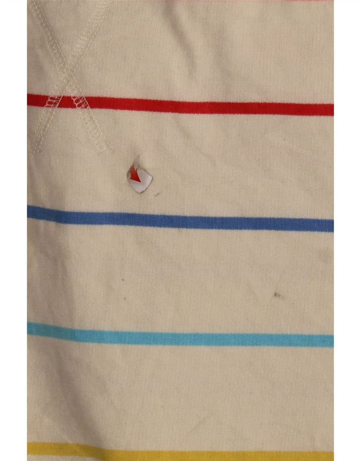 Marks & Spencer Γυναικεία φούτερ Jumper UK 14 Medium Off White ριγέ