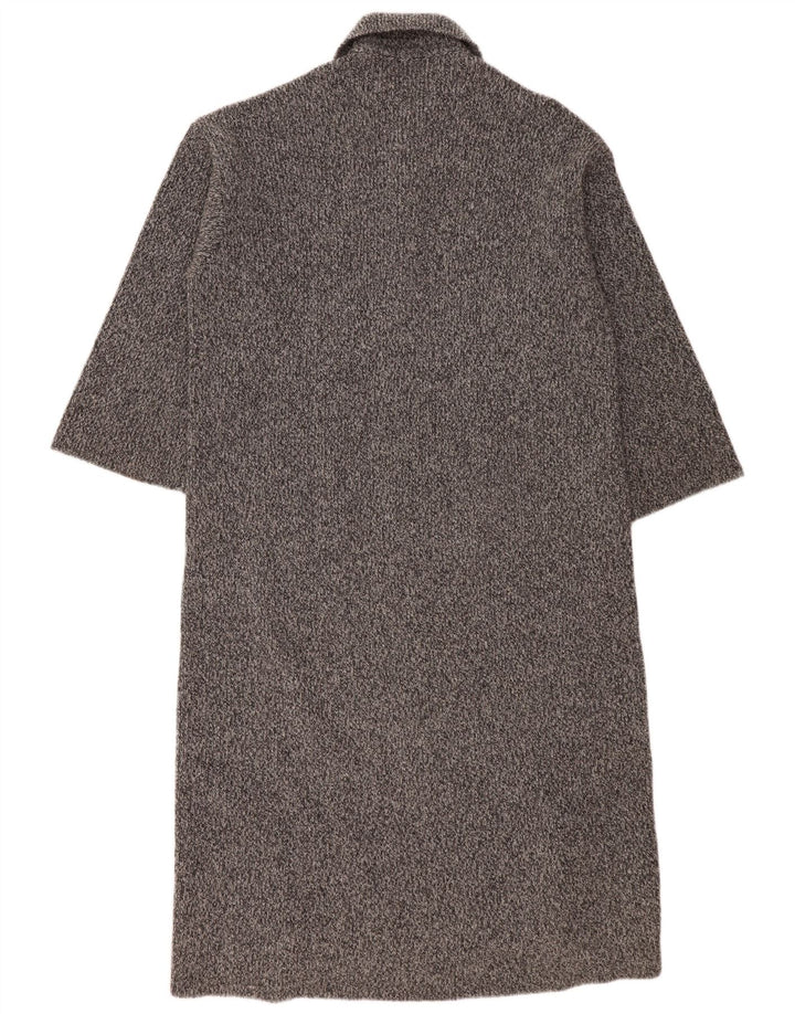 Benetton Γυναικείο Longline Oversized Ζακέτα πουλόβερ UK 10 Small Grey
