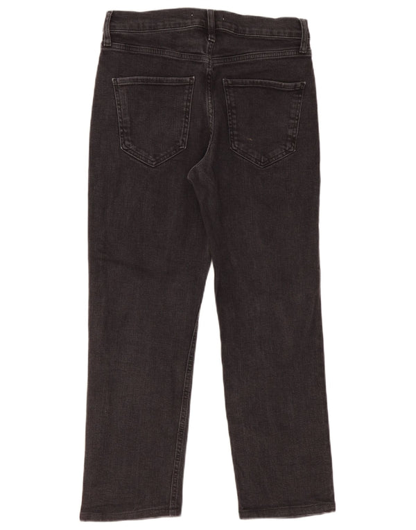 Zara Womens Cropped Jeans EU 40 Medium W30 L26 Black