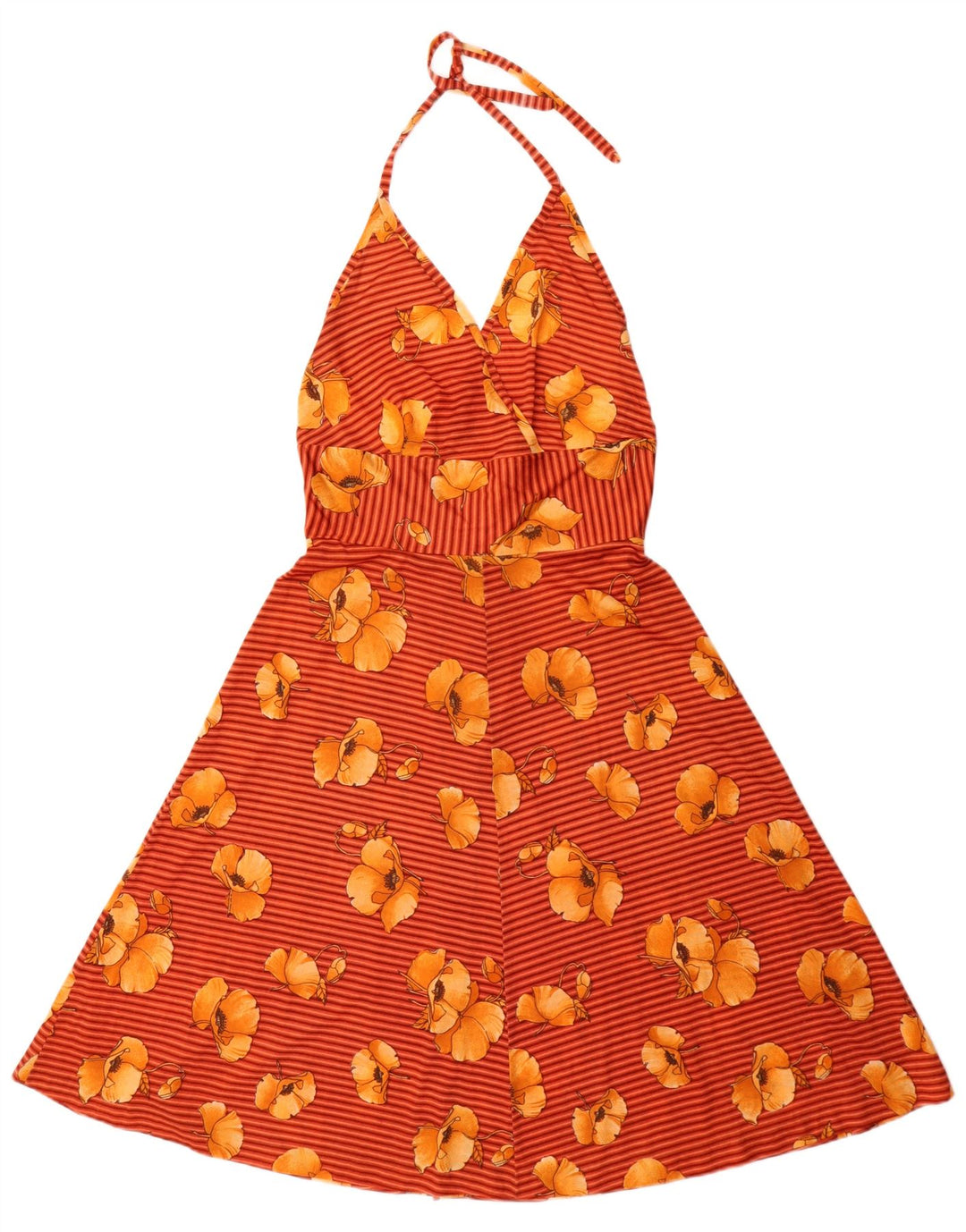 Vintage γυναικείο φόρεμα UK 12 Medium πολύχρωμο Floral