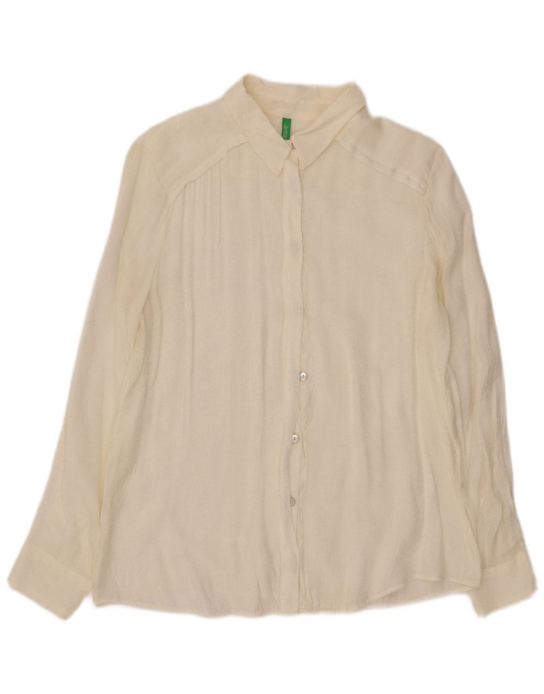 Γυναικείο πουκάμισο Benetton UK 18 XL Λευκό