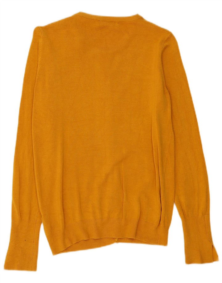 Zara Γυναικείο πουλόβερ UK 12 Medium Yellow Viscose