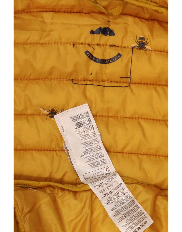 Joules Γυναικείο μπουφάν με κουκούλα UK 14 Medium Yellow Polyamide