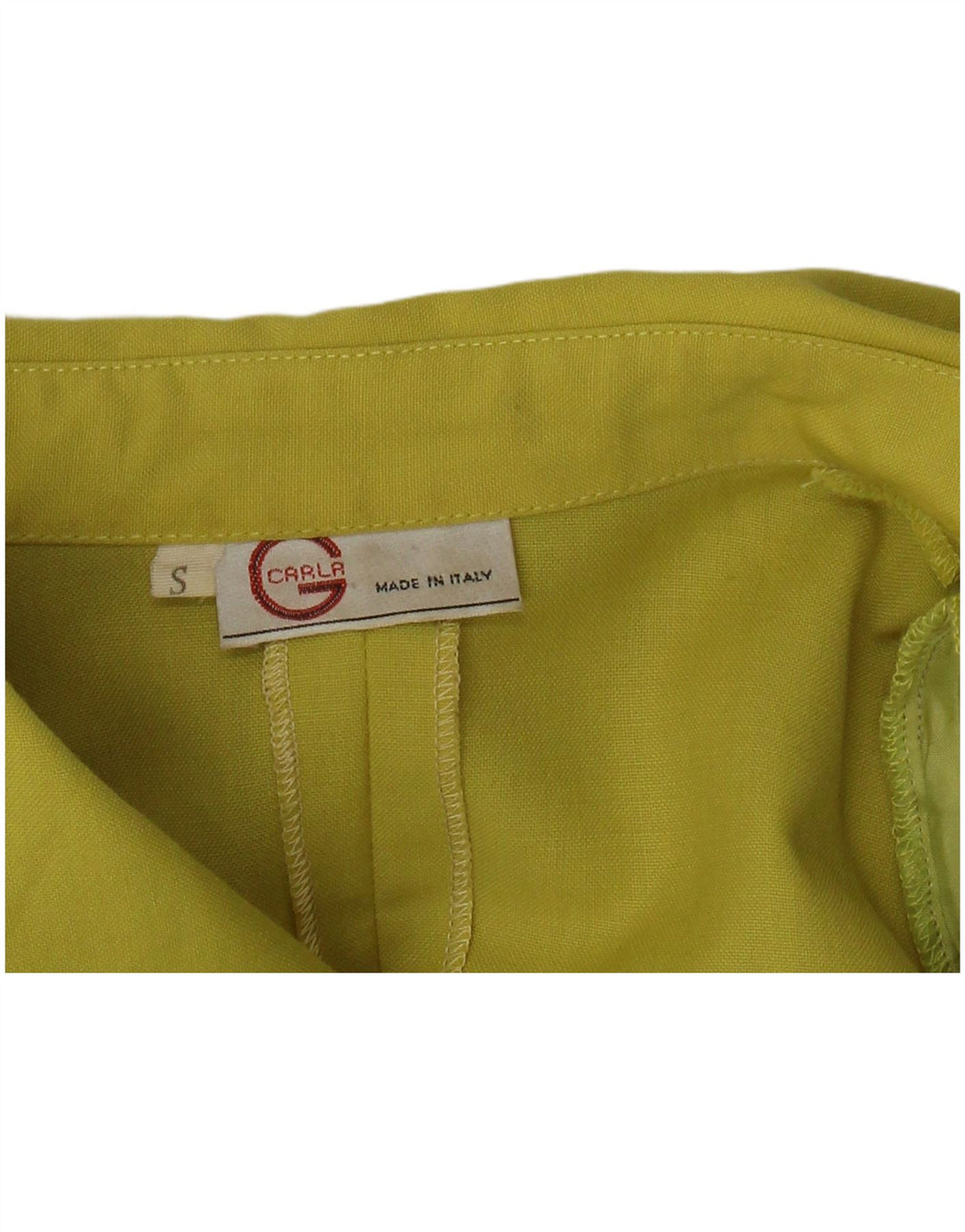Carla G Γυναικείο σακάκι blazer 3 κουμπιών UK 10 Small Yellow