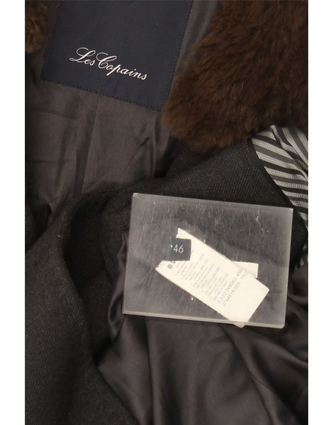 Γυναικείο παλτό Les Copains IT 46 Large Grey Polyester