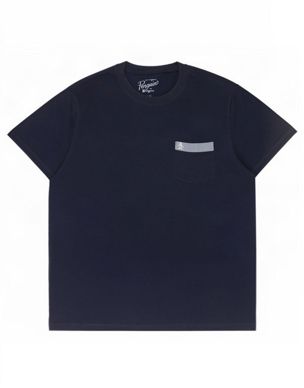 Ανδρικό T-Shirt Penguin Top Large Navy Blue από βαμβάκι