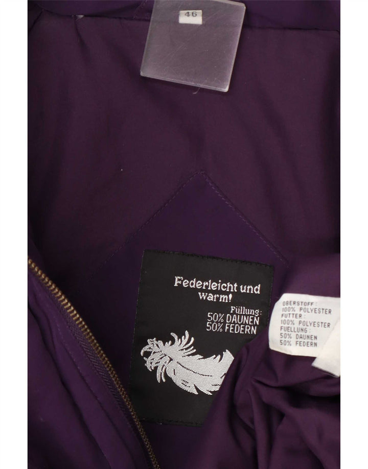 Vintage γυναικείο υπερμεγέθη παλτό EU 46 XL Purple Polyester