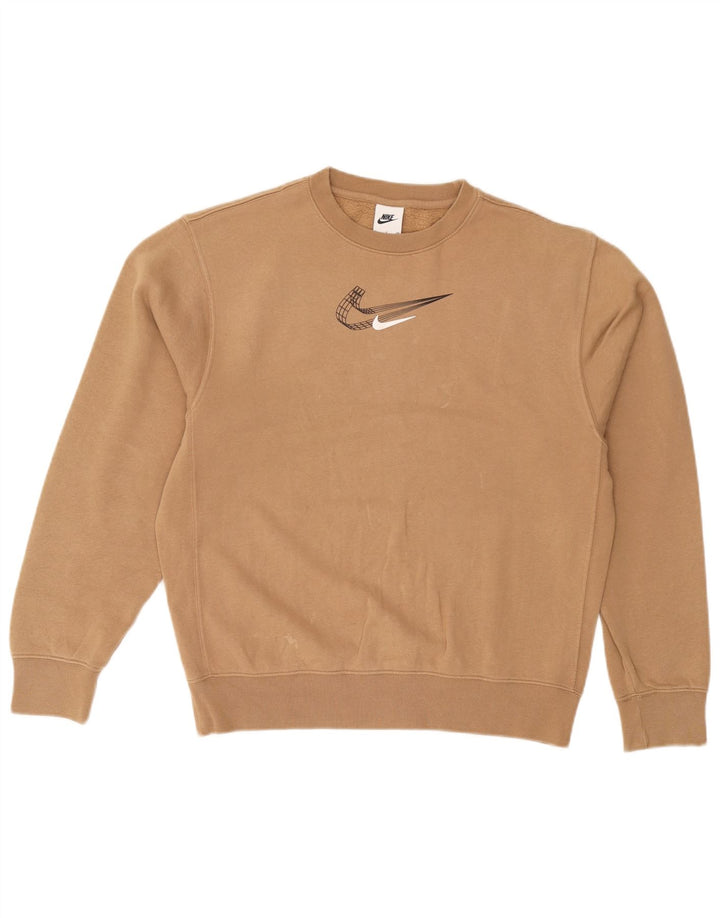 Ανδρικό γραφικό φούτερ Nike Jumper Small Beige