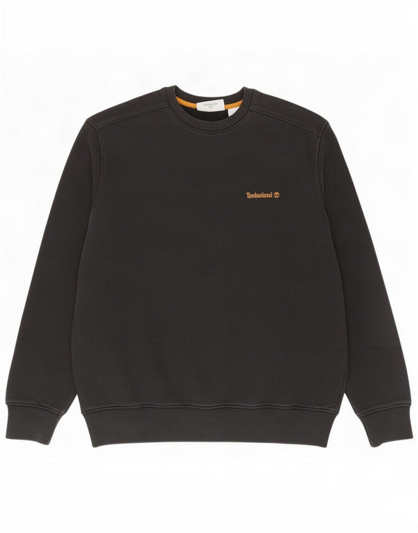 Timberland Mens Sweatshirt Jumper Large Black Cotton