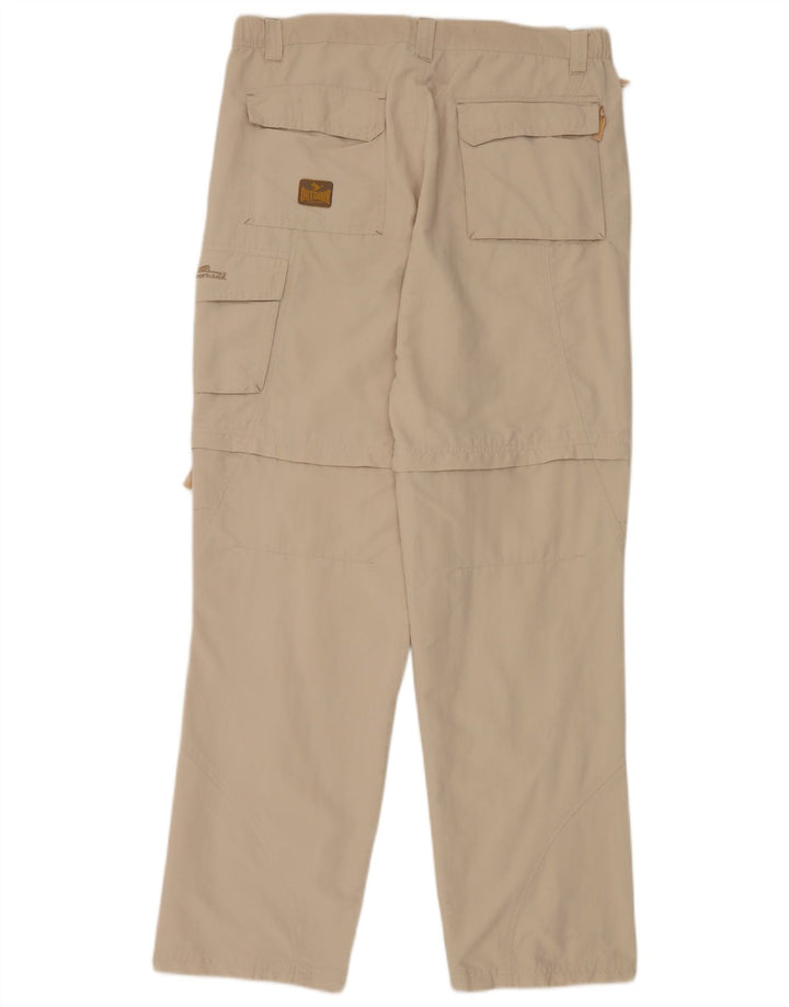 Moorhead Ανδρικό ίσιο παντελόνι Cargo W34 L34 Beige Polyamide