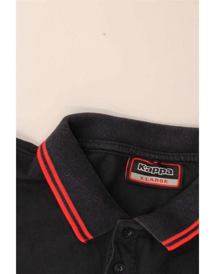 Kappa Ανδρικό μπλουζάκι πόλο XL Navy Blue ριγέ