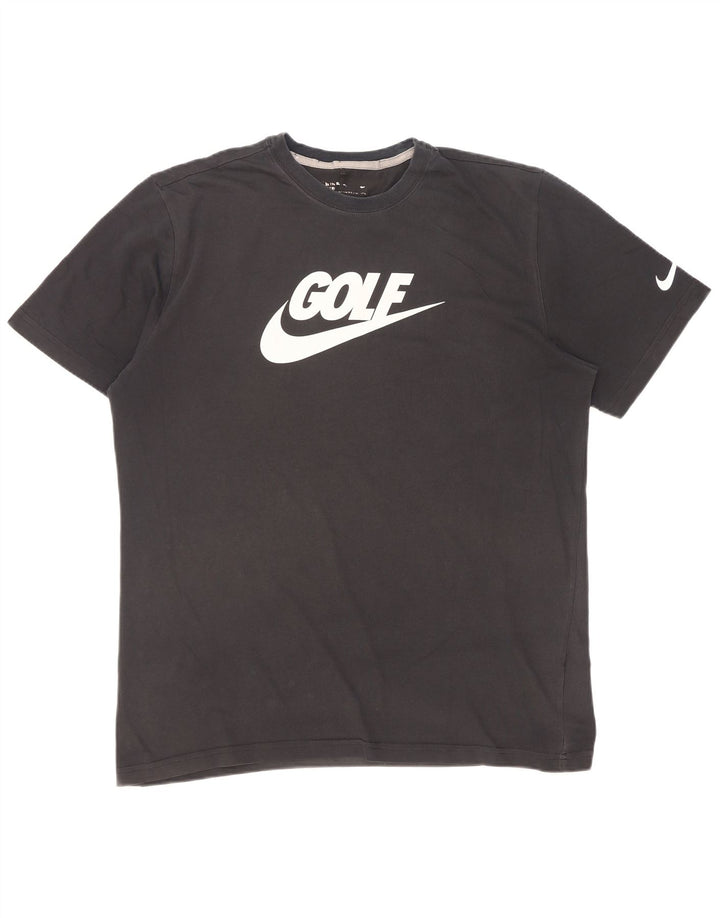 Ανδρικό γραφικό μπλουζάκι Nike, μαύρο μεγάλο
