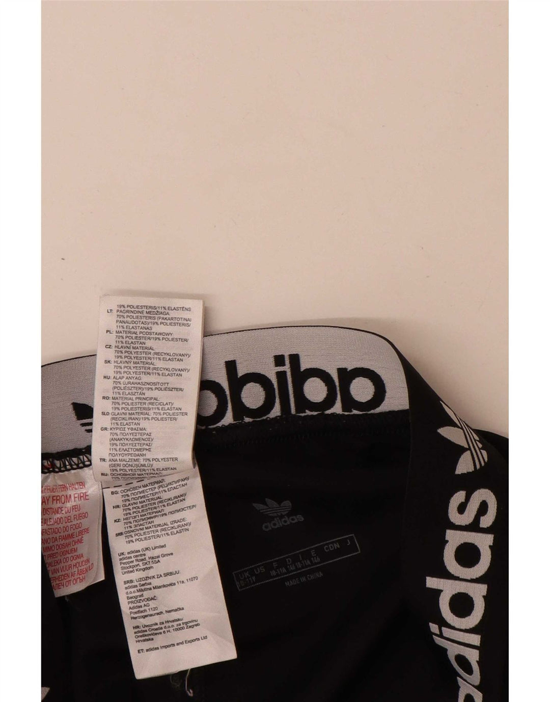 Adidas Girls Graphic κολάν 11-12 ετών Μαύρο Πολυεστέρα