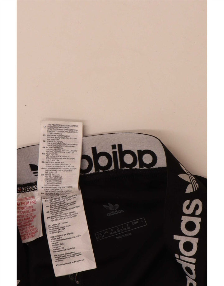 Adidas Girls Graphic κολάν 11-12 ετών Μαύρο Πολυεστέρα